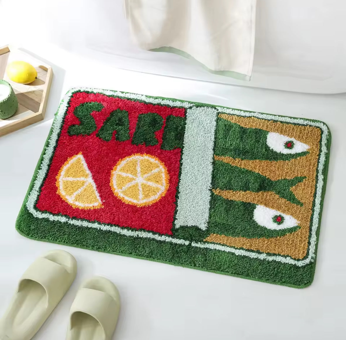 CARTOON SARDINE RUG V3
