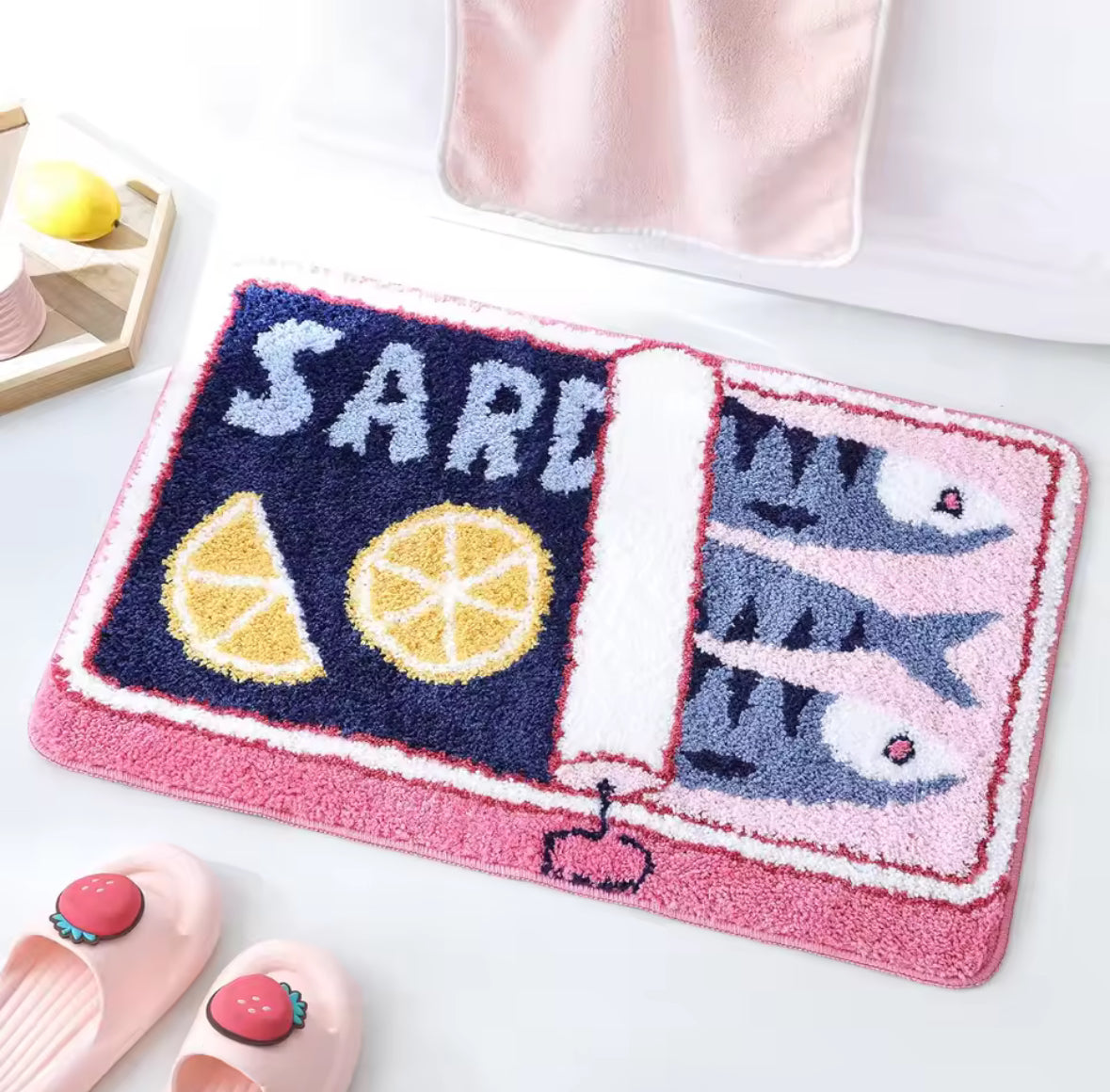 CARTOON SARDINE RUG V2